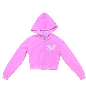 Firehouse love all tennis club zip up sweatshirt Girls size XXS (5) NWT in PINK